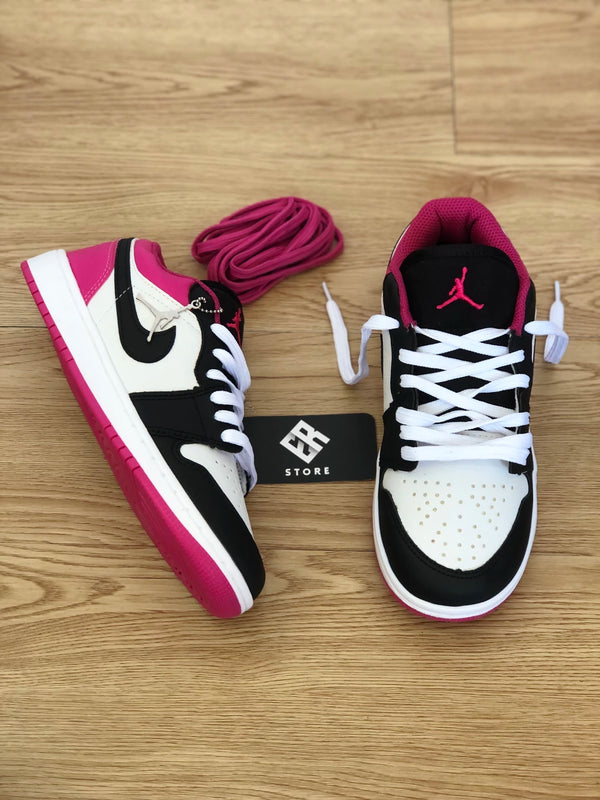 Zapatilla Nike Unisex - Air Jordan 1 Low -Negro/Rosa