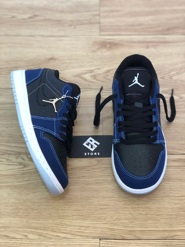 Zapatilla Nike Unisex - Air Jordan 1 Low -Azul Marino/Negro