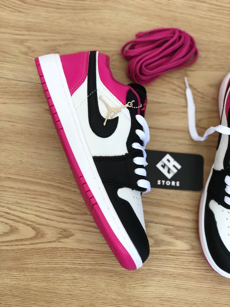 Zapatilla Nike Unisex - Air Jordan 1 Low -Negro/Rosa