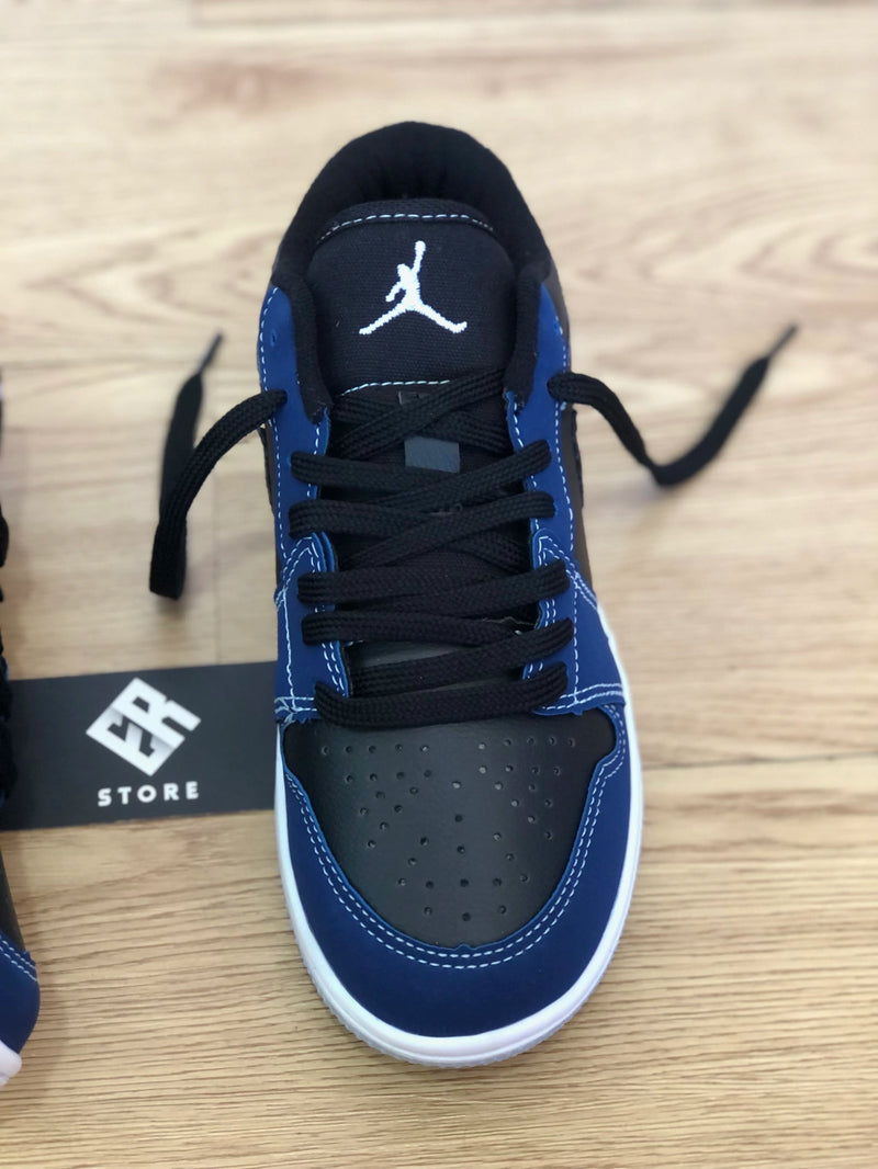 Zapatilla Nike Unisex - Air Jordan 1 Low -Azul Marino/Negro