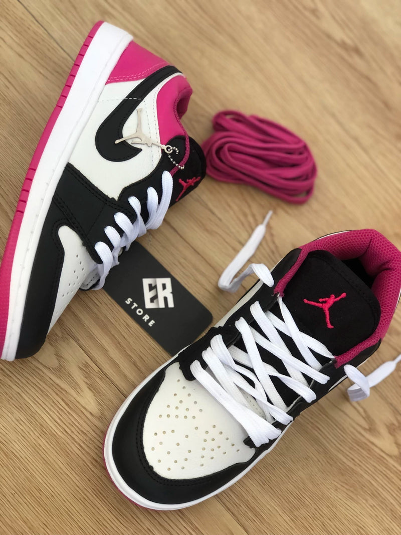 Zapatilla Nike Unisex - Air Jordan 1 Low -Negro/Rosa