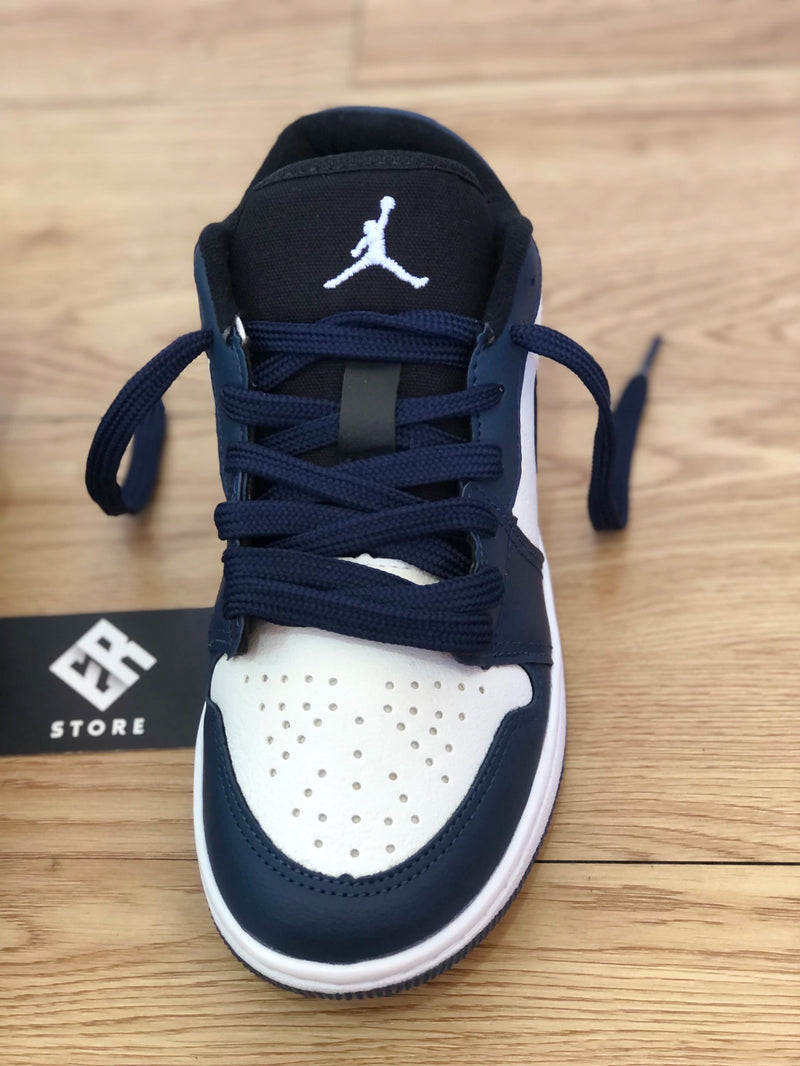 Zapatilla Nike Unisex - Air Jordan 1 Low -Azul/Blanco/Negro