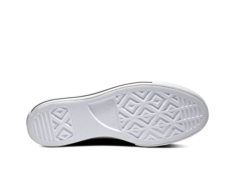 Zapatilla Converse Chuck Taylor Plataforma Cuero Hi Mujer Blanco
